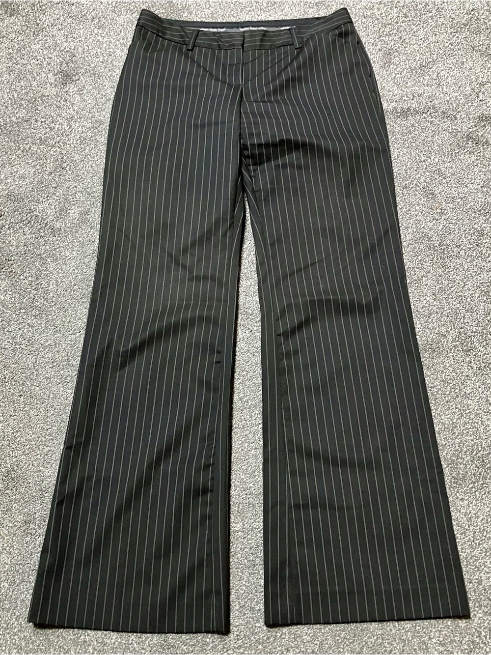 Express Design Studio Size 6 Editor Black Pinstripe Dress Trousers Tailored